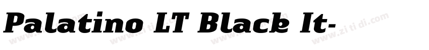 Palatino LT Black It字体转换
